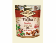 CARNILOVE Fresh Crunchy Wild Boar & Rosehips With Fresh Meat - pamlsek pro psy - 200 g