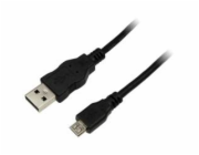 LOGILINK CU0058 LOGILINK - Kabel USB 2.0 Typ-A samec pro Typ- micro B samec, délka 1m, černá