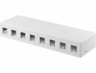 WENTRONIC Patch panel 8port, Keystone na stenu