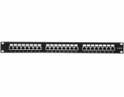 NETRACK 104-07 patch panel 19 24-ports cat. 6 FTP with shelf