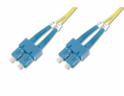 Digitus Fiber Optic Patch Cord, SC to SC OS2, Singlemode 09/125 µ, Duplex, Length 3m