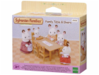 Epoch Sylvanian Families figurka jídelní stůl a židle (2933)