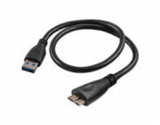 Akyga USB 3.0 A-microB 0.5m/černá  