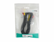 AV:link kabel 3x RCA samec - 3x RCA samec, 3m