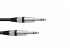 Omnitronic kabel Jack 6,3 mm stereo/Jack 6,3 mm stereo, 3m