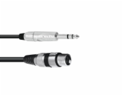 OMNITRONIC Adaptérový kabel XLR(F)/Jack stereo 0,9m