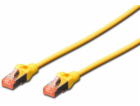 Digitus Patchcord CAT6, S-FTP, 0,5 m, žlutý, 10 kusů (DK-...