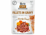 BRIT Care Fillets in Gravy kachní filety v omáčce - vlhké krmivo pro kočky - 85 g