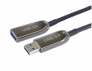 PremiumCord prodlužovací optický AOC kabel USB 3.0  A/Male - A/Female, 50m