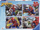 Puzzle 4x100 dílků Spider Man Bumper Pack