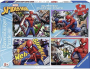 Puzzle 4x100 dílků Spider Man Bumper Pack