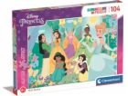 Puzzle se třpytkami 104 prvků, Disney princezny