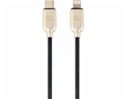 Gembird kábel nabíjací USB-C (M) na 8pin Lightning (M), 1 m, čierny