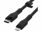 Belkin BOOST CHARGE Lightning/USB-C kabel, 3m, černý - Flex