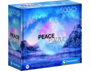 Puzzle 500 dílků Peace Collection Light Blue