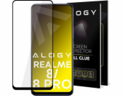 ALOGy Tempered Glass Alogy plné lepidlo pro pouzdro přátelské do realme 8 /8 pro Black