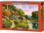 Castorland Puzzle 1500 Elements Village Cottage u jezera