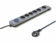 QOLTEC 50199 Surge protector 6 sockets 5m