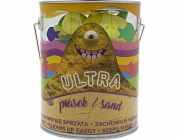 Sand UltraSand 900g plechovka 4 velké formičky 2 nástroje žlutá Sea life