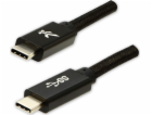 Logo kabelu USB USB-C - USB-C 1 m Černá