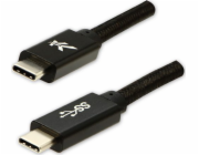 Logo kabelu USB USB-C - USB-C 1 m Černá