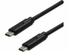 Neutrální USB kabel USB-C - USB-C 1 m černý