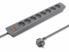 QOLTEC 50279 Power strip 8 sockets 1.8m Grey