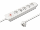 QOLTEC 50276 Power strip 5 sockets 1.8m White