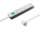 QOLTEC 50288 Power strip 4 sockets 1.8m White-grey