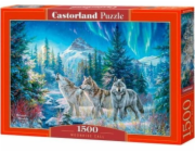 Puzzle 1500 elementów Wilki Moonrise Call