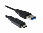 C-TECH kabel USB 2.0 AM na USB-C (AM/CM), 1m, černý