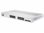 Cisco switch CBS250-24T-4X (24xGbE,4xSFP+,fanless) - REFRESH