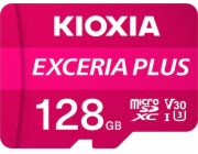 SDHC 128GB micro paměťová karta Kioxia EXCERIA PLUS M303, UHS-I (U3) V30 (100MB/s) Class 10 +adaptér