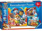 Puzzle 3x49 dílků Tlapková patrola