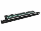 Solarix Patch panel 24x RJ-45 Cat5e UTP s vyvazovací lišt...