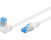 Goobay Goobay Patchcord S/FTP Cat. 6a Simple / Angular 90 White 10m