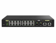 QNAP QSW-M2116P-2T2S QNAP řízený switch QSW-M2116P-2T2S (16x 2,5GbE PoE+ RJ45 / 2x 10GbE RJ45 PoE++ / 2x 10GbE SFP+)