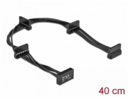 Delock Napájecí kabel SATA 15 pin samec > 4 x SATA 15 pin samice 40 cm černý