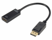 XtendLan XL-ADDPHDF4K XtendLan Adaptér DisplayPort (M) na HDMI (F), 15cm, černý, pro 4k