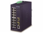 Planet IGS-4215-16T2S průmyslový L2 switch, 16x1Gb, 2x1Gb...