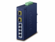 Planet IGS-620TF Průmyslový Switch 4x 10/100/1000Base-T, 2x 100/1G/2.5GBase-X SFP, -40~+75°C