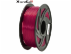 XtendLAN PLA filament 1,75mm průhledný červený 1kg