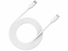 CANYON kabel UC-12, USB-C – USB-C (100W, 20V/5A) 2m, bílá