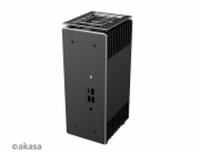 AKASA case Turing ABX, UCFF 4" X 4", černá