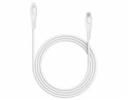 CANYON nabíjecí kabel Lightning MFI-4, USB-C Power delivery 18W, Apple certifikát, délka 1.2m, bílá