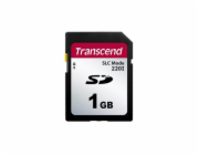 Transcend 1GB SD220I MLC průmyslová paměťová karta (SLC Mode), 22MB/s R,20MB/s W, černá