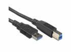 PremiumCord Kabel USB 3.0 Super-speed 5Gbps A-B, 9pin, 0,5m