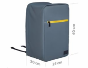 CANYON CSZ-01 batoh pro 15.6" notebook, 20x25x40cm, 20L, příruční zavazadlo, příruční zavazadlo, šedá