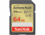 SanDisk SDXC UHS-I U3 64 GB SDSDXW2-064G-GNCIN SanDisk SDXC karta 64GB Extreme PLUS (200 MB/s Class 10, UHS-I U3 V30)