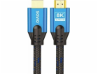 SAVIO CL-169 HDMI v2.1 kabel, 5m, měď, bavlněné opletení,...